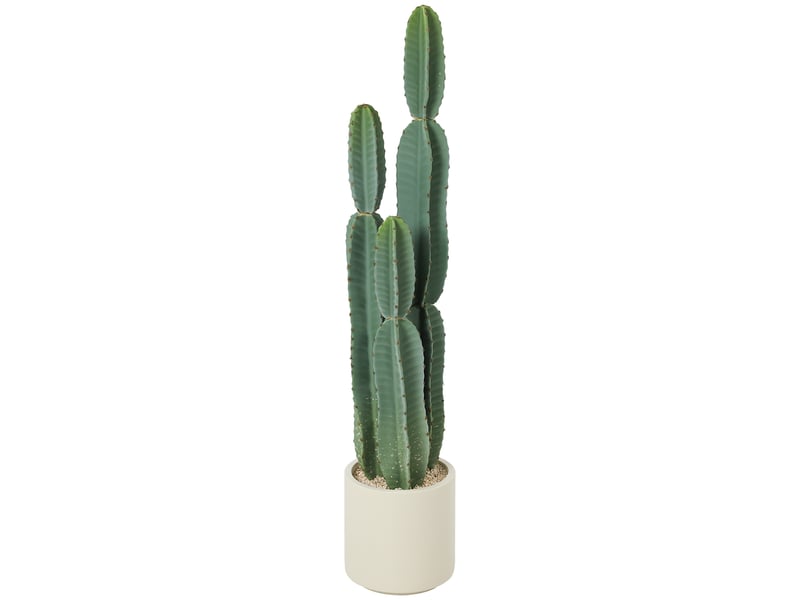  Cactus artificiel, grand modèle, 111 cm, plante artificielle en pot pour bureau ou salon  - Conforama A