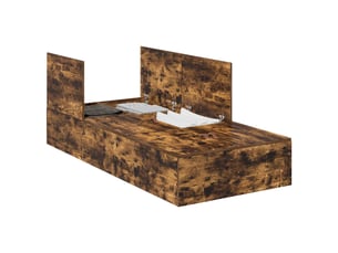 Lit simple 70x190 cm    coloris marron