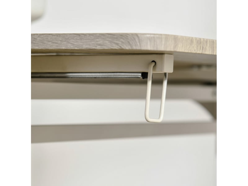 Lot de 3 pièces : table à plateau pliant et chaises en mdf et acier blanc, 110 x 70 cm, pour petits espaces - Conforama E