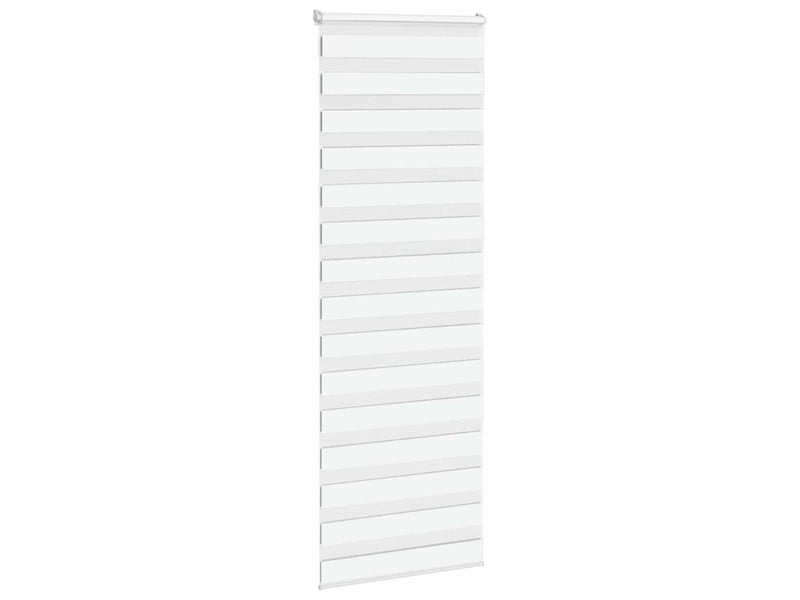 Store zèbre, store de fenêtre blanc 75x230 cm largeur du tissu 70,9 cm polyester cf48423 - Conforama C