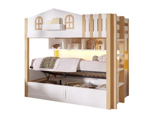 Lit superposé 90x200 cm <strong>MODENUIT </strong> <strong></strong> coloris bicolore