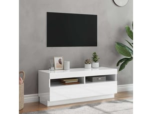Meuble tv coloris blanc 100 cm <strong></strong>  <strong></strong>