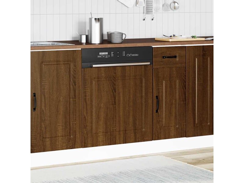  Panneau de lave-vaisselle kalmar chêne marron 60x1,5x57cm  - Conforama C
