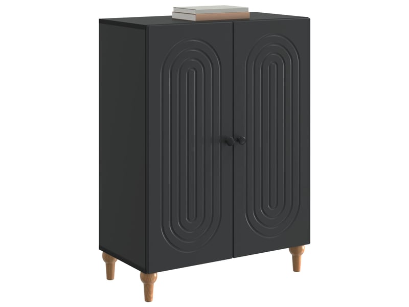  Buffet - bahut - meuble de rangement noir 66 x 34,5 x 90 cm bois d'ingénierie  - Conforama C