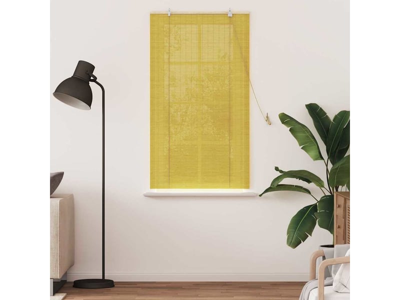  Store enrouleur, store à rouleau jaune 90 x 160 cm bambou cf45278  - Conforama C