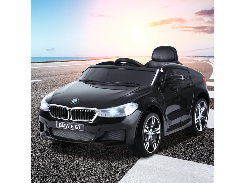 Voiture électrique enfants 6 v 3 kmh max. Effets sonores et lumineux télécommande incluse noir bmw 6 gt  - Conforama D