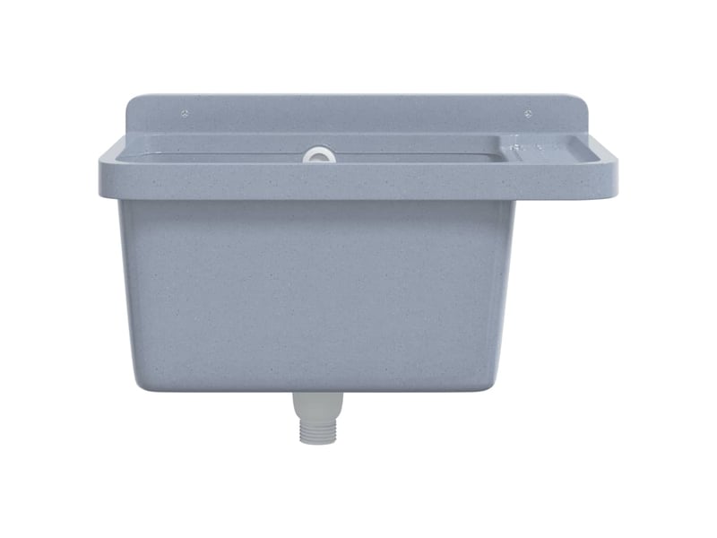  Lavabo pour montage murale gris 50x35x24 cm résine cf65683  - Conforama D