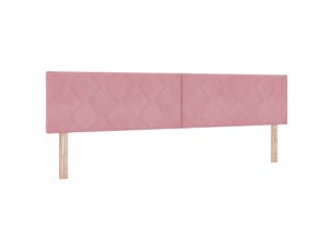 Tete de lit A poser largeur 200 cm rose