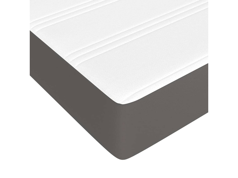 Matelas de lit à ressorts ensachés fermeté moyenne gris 80x200x20 cm similicuir - Conforama E