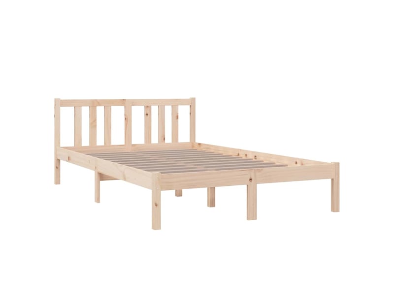  Lit double- lit adulte -  cadre de lit sans matelas bois massif 120x200 cm  - Conforama B