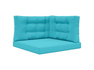 Coussin de canapé d'extérieur, coussin de chaise polyester turquoise 80 x 80 cm cf54180