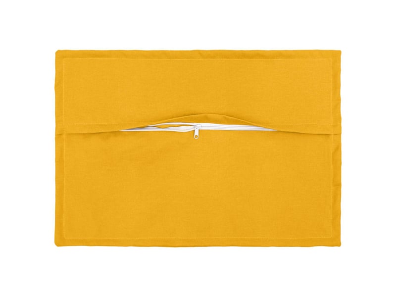  Lot de 2 coussins, coussins décoratifs houten jaune clair lin synthétique cf56499  - Conforama C