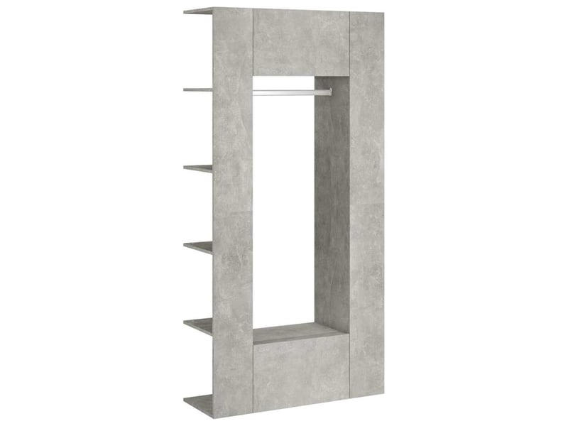  Armoires de couloir 2 pcs gris béton bois d'ingénierie  - Conforama A