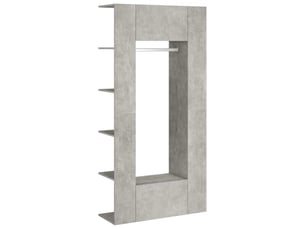 Armoire <strong></strong> <strong></strong> coloris argenté largeur 97.5 cm