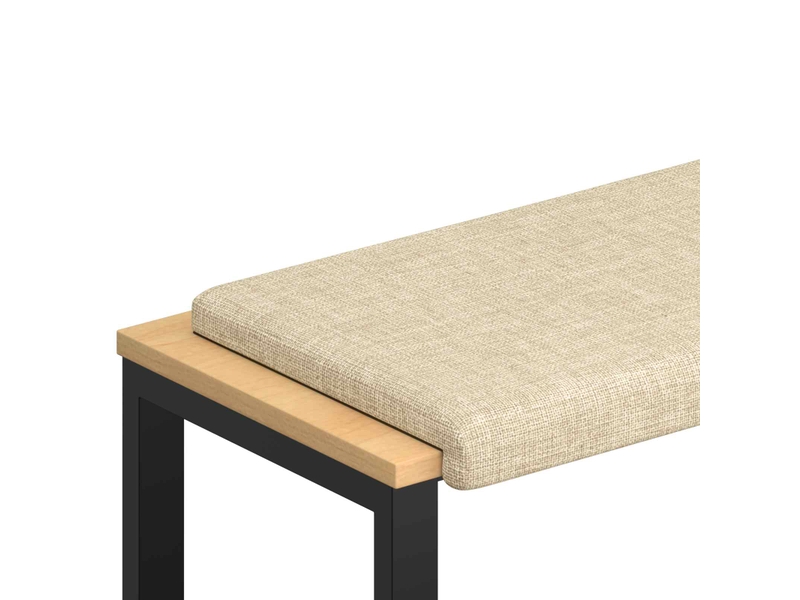  Coussin de banc, coussin d'assise, coussin de canapé tissu crème profondeur 35 cm cf53783  - Conforama A