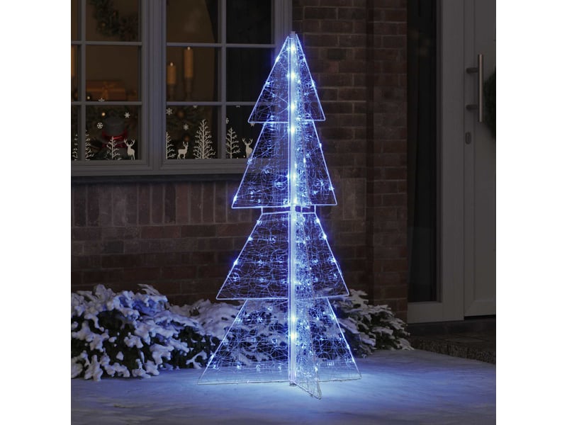  Sapin de noël - arbre de noël 160 led bleu 150 cm acrylique  - Conforama B