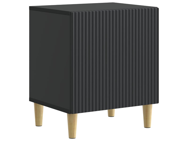  Table de chevet - cabinet de chevet - table de nuit noir 43 x 34,5 x 50 cm bois d'ingénierie  - Conforama A
