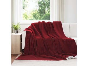 Plaid canapé bordeaux 220x240 cm 2.67 kg polaire