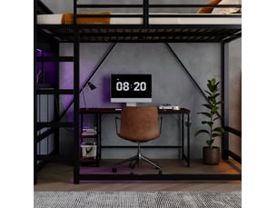 Lit mezzanine 120x200 cm VIVRYN coloris bicolore