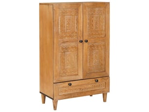 Armoire <strong></strong> <strong></strong> coloris bois clair largeur 60 cm