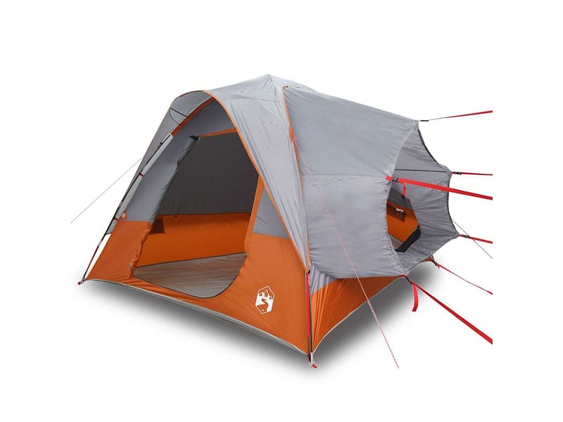  Tente voiture pour camping 4 personnes gris et orange imperméable shl83665  - Conforama A