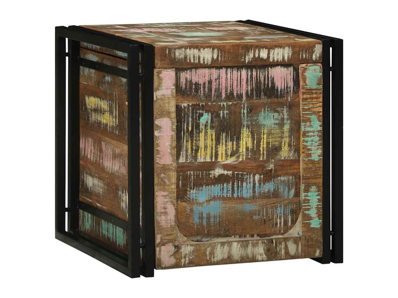  Boîte de rangement, coffre de rangement marron et noir 50x50x50 cm shl94459  - Conforama B