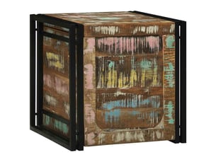 Boîte de rangement, coffre de rangement marron et noir 50x50x50 cm shl94459