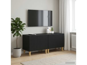 Meuble tv coloris noir 49 cm <strong></strong>  <strong></strong>