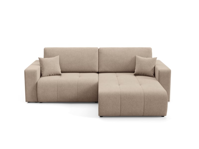 Canapé d'angle convertible molinio l marron - Conforama A