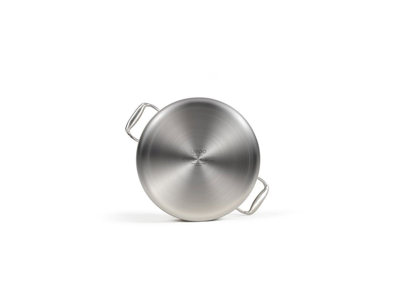 Poele sauce triply inox 24 cm avec couvercle LIV3523930114991 - Conforama E