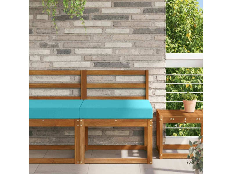  Coussin de canapé d'extérieur, coussin de chaise polyester turquoise 60 x 60 cm cf54176  - Conforama B