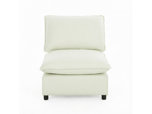 Fauteuil fixe DESVIAE Coton / Polyester beige vendu A l'unité