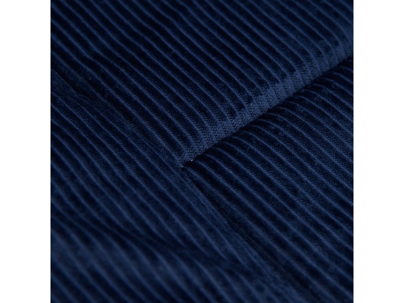  Bain de soleil 188 x 64 x 53 cm pliable coussin de tête poche latérale charge maximale 150 kg tissu oxford bleu foncé et gris  - Conforama C