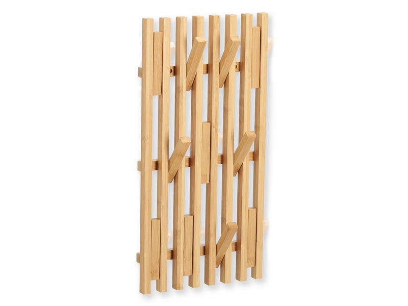  Porte-manteau mural en bambou, 26 x 50 cm zeller  - Conforama A