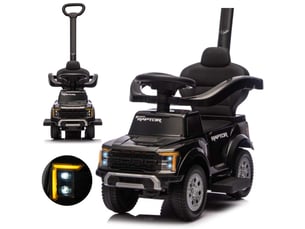 Porteur milly mally ford f-150 3 en 1 noir - avec canne de guidage