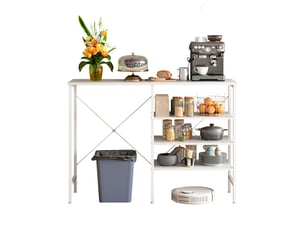 Etagère 120 cm coloris blanc PANGIVO 