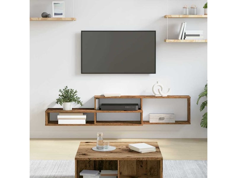  Meuble tv - supportmuralpourtv 150x25x28,5cm bois d'ingénierie  - Conforama B