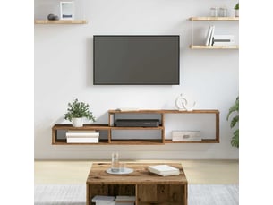 Meuble tv coloris marron 150 cm <strong></strong>  <strong></strong>