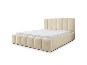 Lit coffre 200x200 cm MASSENO coloris beige