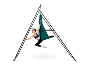 Vevor portique pour yoga aérien charge 200 kg avec hamac de 6 m pour traction