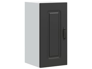 Meuble de rangement, armoire murale de cuisine kalmar noir bois d'ingénierie shl1279