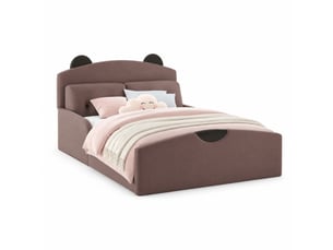 Lit 2 places 140x200 cm OKWISH coloris marron
