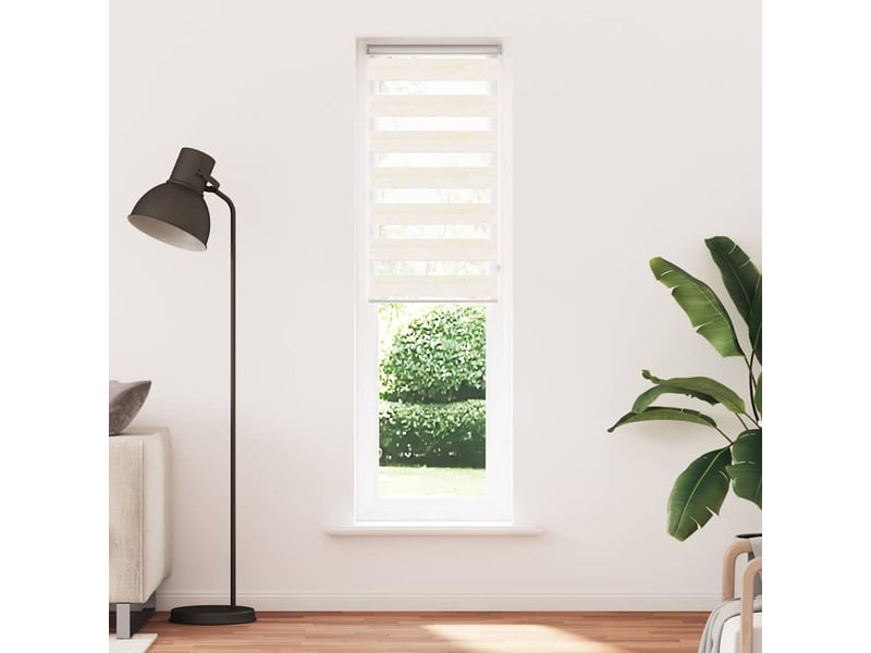  Store zèbre, store de fenêtre beige marbré largeur du tissu 60,9 cm polyester cf48310  - Conforama A