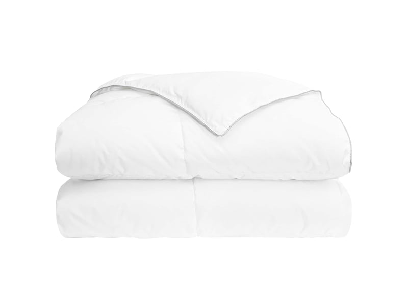  Couette - duvet d'été blanc 140 x 200 cm fibre de bambou  - Conforama D