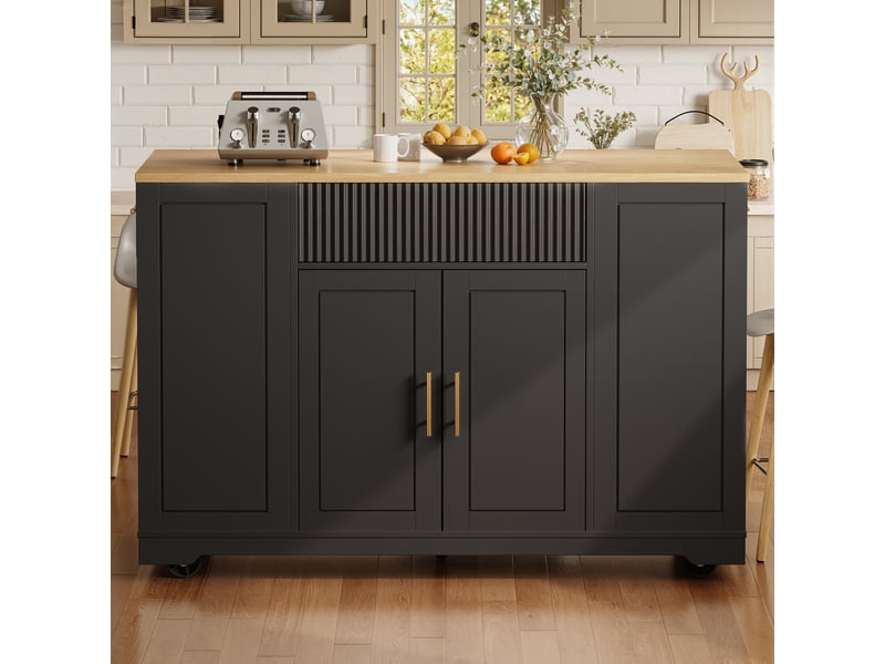 Desserte 2 portes 2 tiroirs coloris noir mdf desserte noir - Conforama D