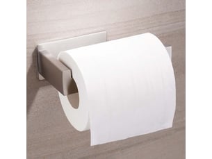 Porte-rouleau de papier toilette sans perçage - autocollant - en acier inoxydable - pour cuisine et salle de bain