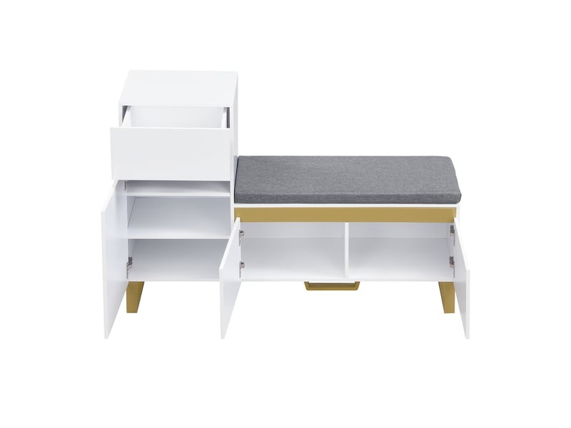  Meuble à chaussures de grande capacité, meuble de rangement à plusieurs étages pour la maison avec tiroirs et portes. Pour l'entrée  - Conforama C