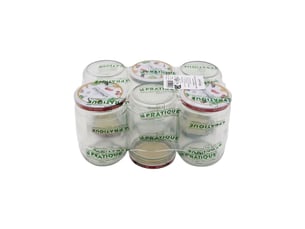 Bocaux stérilisables en verre 200 ml ø82 mm lot de 6