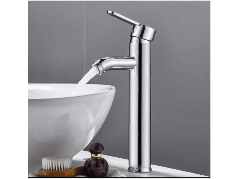 Robinet mitigeur eau chaude et froide, robinet de lavabo à poignée unique (couleur: galvanoplastie de haute qualité) - Conforama B