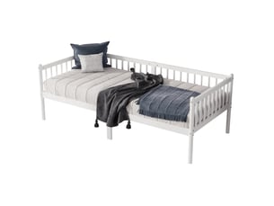 Lit banquette 90x200 cm MODENUIT    coloris blanc
